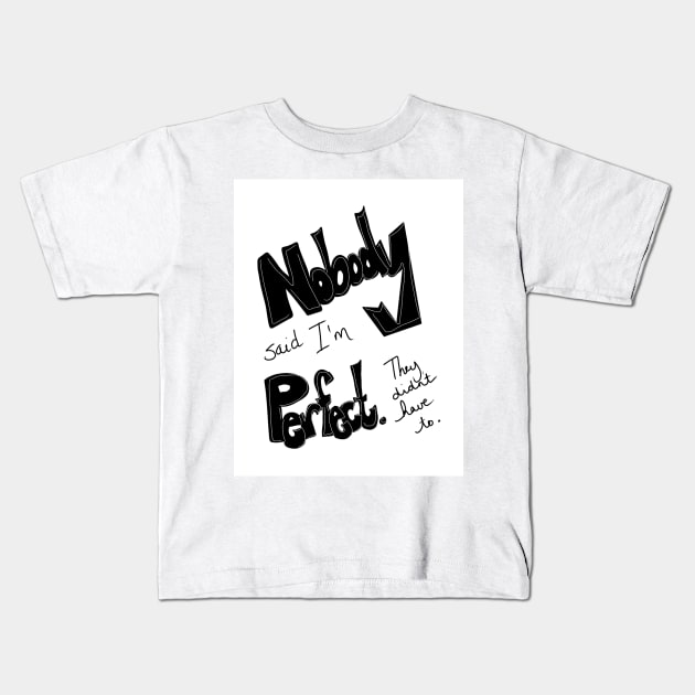 Designs based on the Sanders Sides by Thomas Sanders - Nobody Said I'm Perfect Kids T-Shirt by Mandiehatter